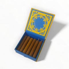 Caja de velas "Dorada Paz"