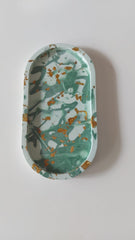 Porta velas ovalado negro