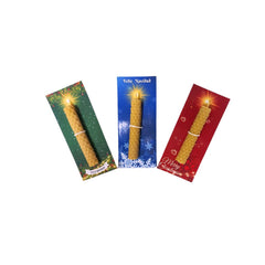 Velas de cera de abeja pequeña (Etiqueta navideña)