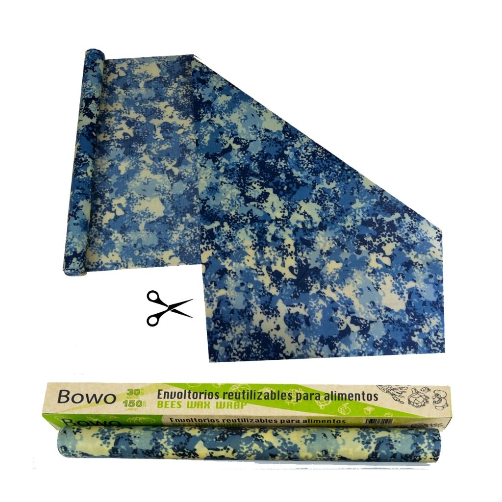 Envoltorios de cera de abeja Bowo, hechos de tela de algodon y cera de abeja, conservan los alimentos por mas tiempo